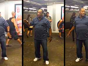 Señor canta “A Change Gonna Come” en medio del metro!
