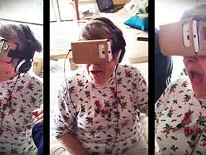 Primer experiencia con la realidad virtual de la abuelita.